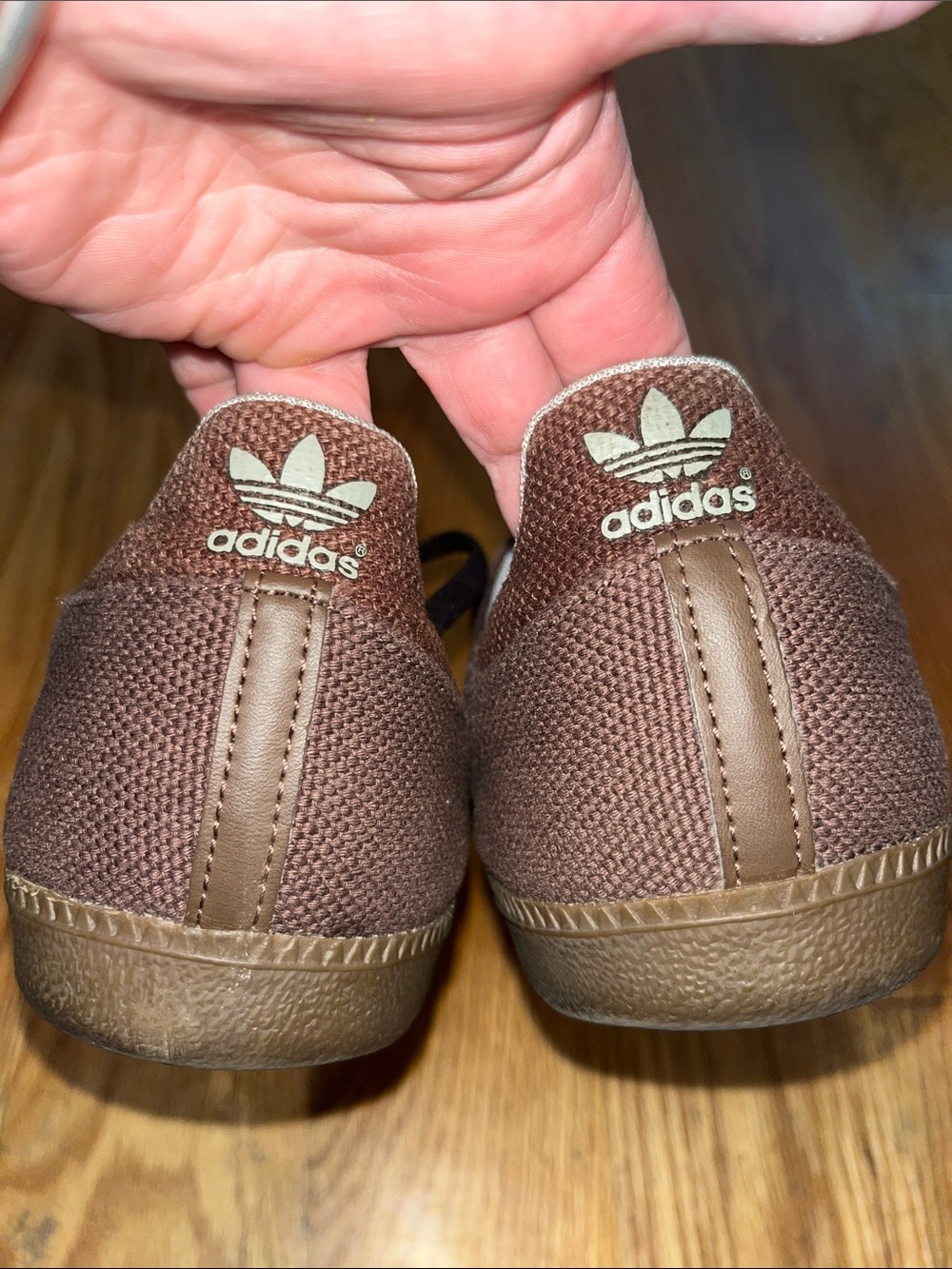 Adidas Brown Hemp Sambas - Picture 6 of 9